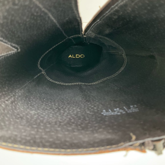 Aldo Brown Leather Riding Boots - Picture 13 of 14